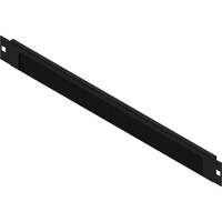 USystems 1U Open Brush Strip Blank Panel Black